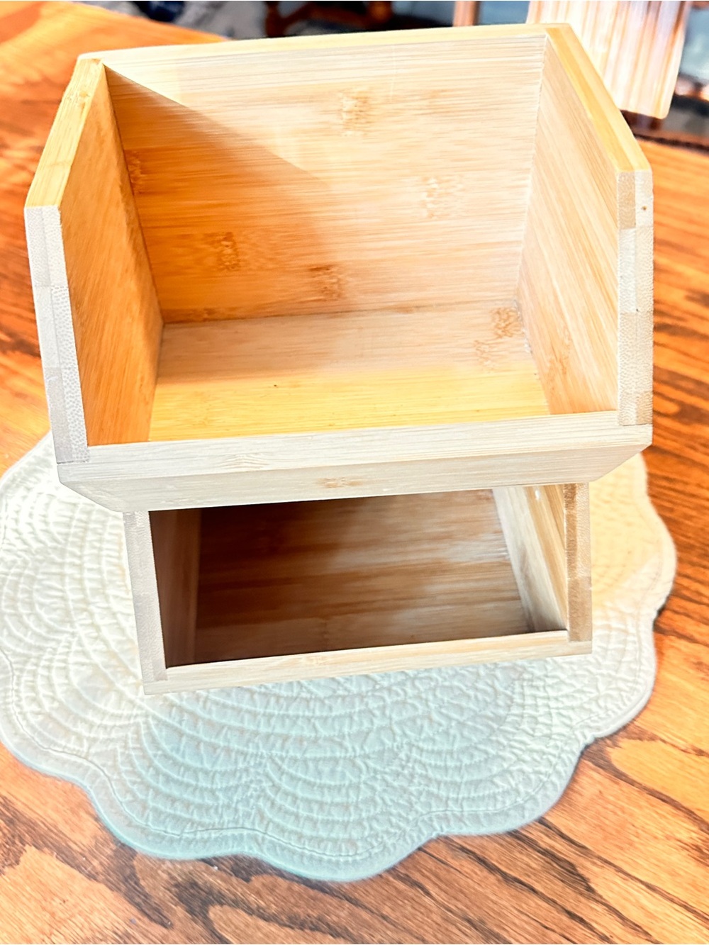 Stacking pantry bins lot of 2 small